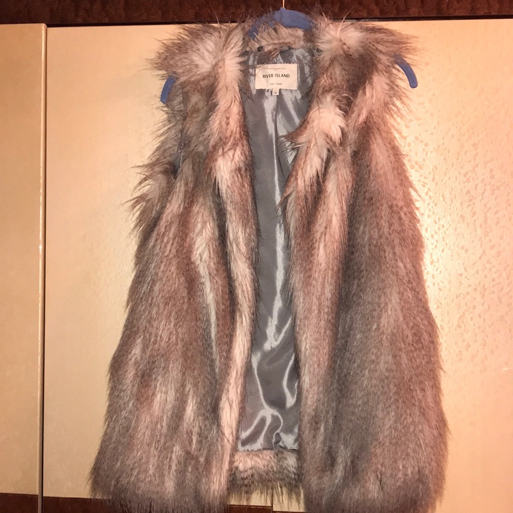 Faux fur vest